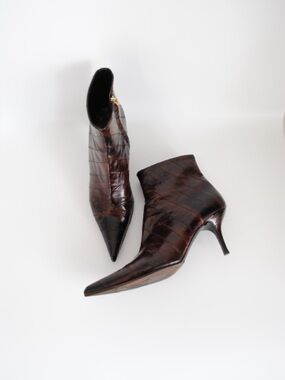 Dolce & Gabbana Eel Leather Booties